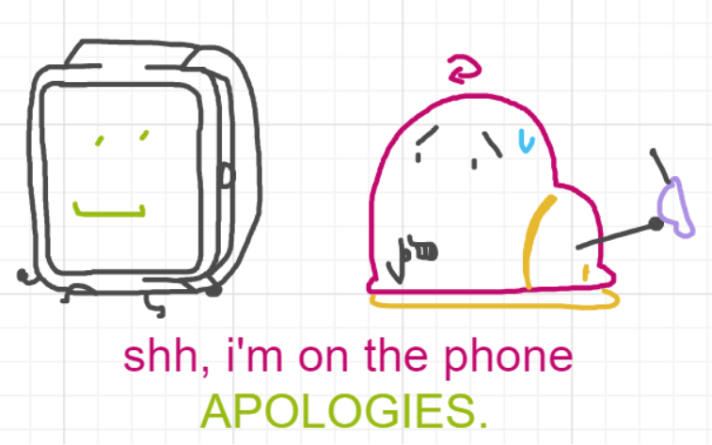 A panel from Chilly, episode two of the Board Boards object show by Furretwalk/WalkingFurret.